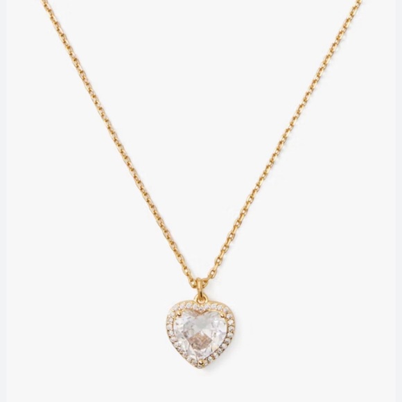 kate spade Jewelry - Kate Spade My Love Pave Heart Pendant